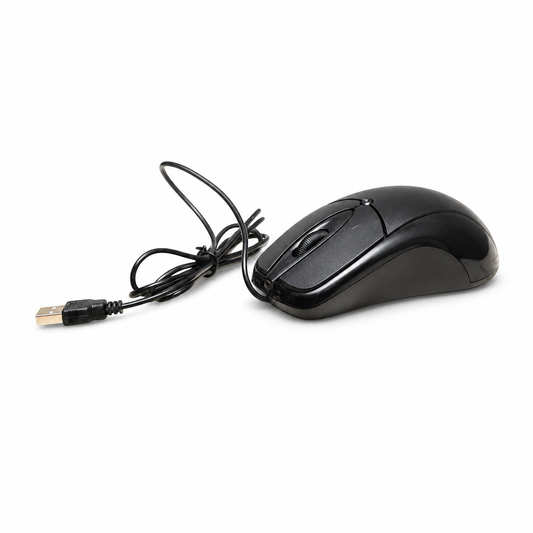 MOUSE S/ LOGOTIPO OPTICO 3D USB COM FIO M365 OEM