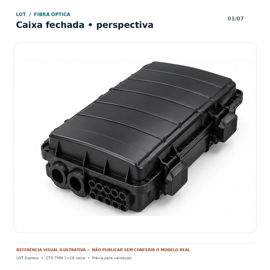 CTO CAIXA TERMINAÇÃO DUPLA TRAVA 1X16 VAZIA TMM