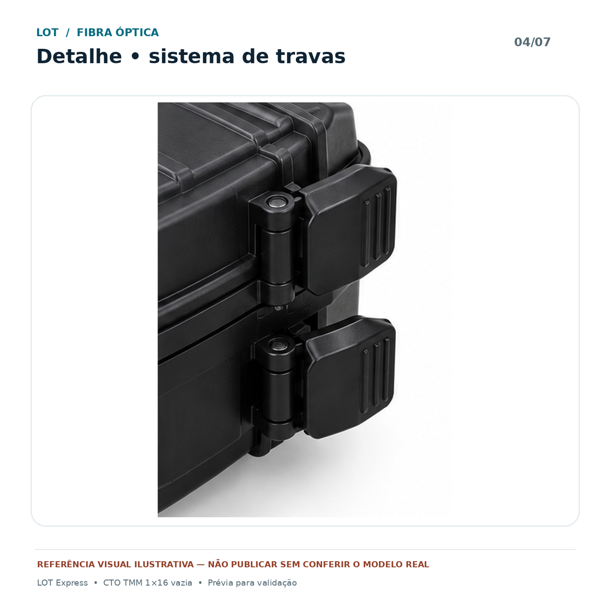 CTO CAIXA TERMINAÇÃO DUPLA TRAVA 1X16 VAZIA TMM