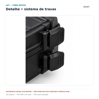 CTO CAIXA TERMINAÇÃO DUPLA TRAVA 1X16 VAZIA TMM