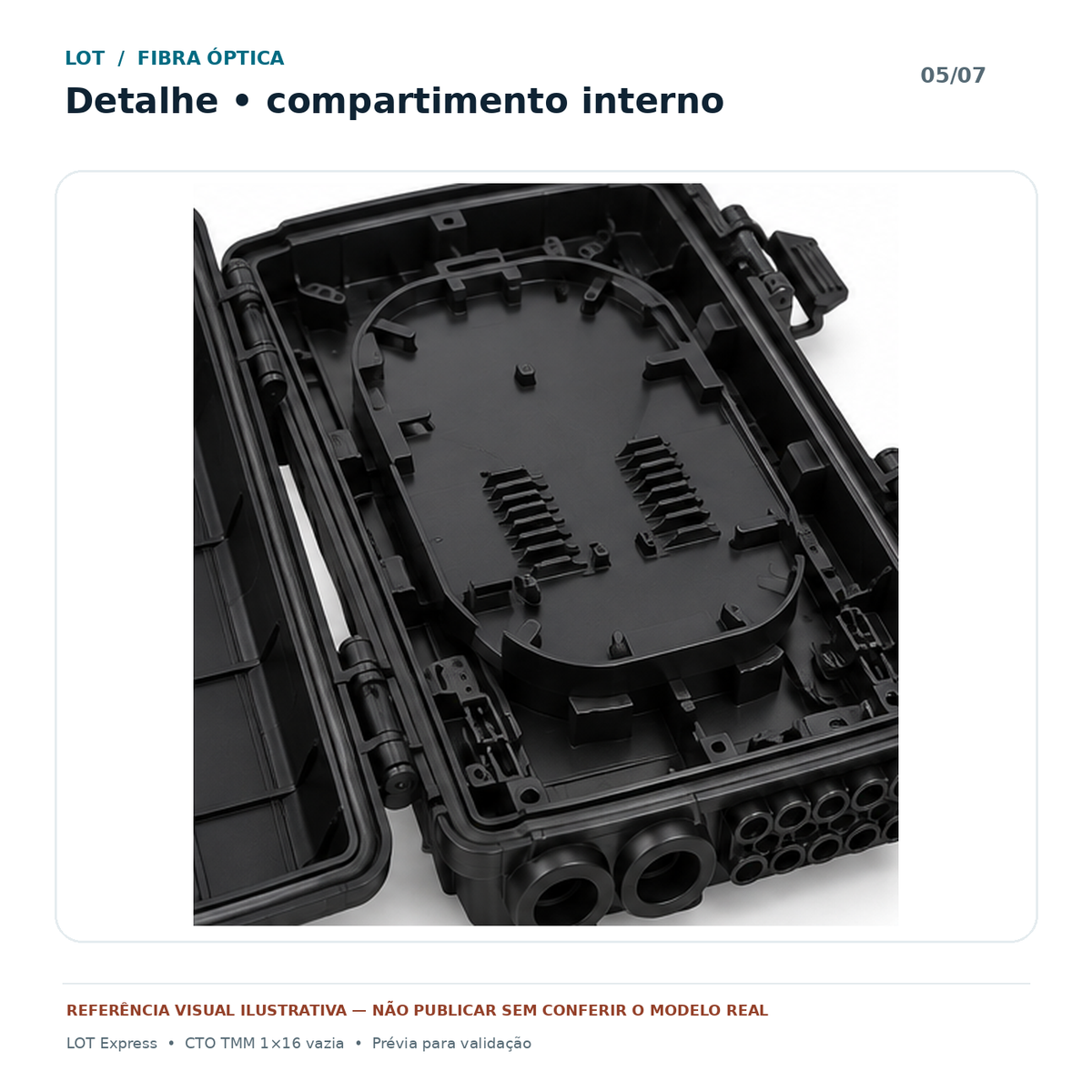 CTO CAIXA TERMINAÇÃO DUPLA TRAVA 1X16 VAZIA TMM