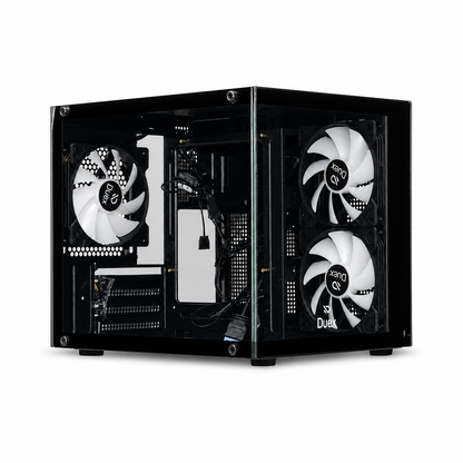 GABINETE DXGA325BK C/ LOGO 3 FANS ARGB DUEX