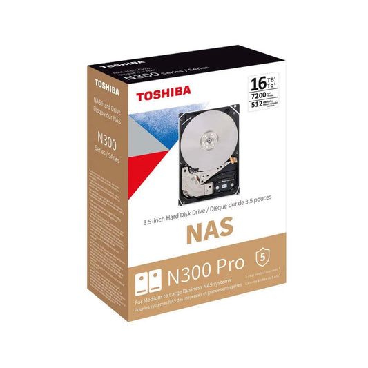 UNIDADE DE DISCO RIGIDO 16TB HDWG51GXZSTB TOSHIBA