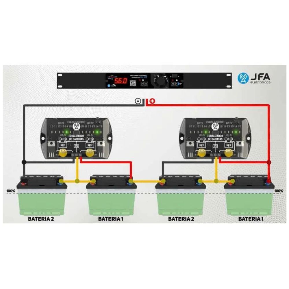 EQUALIZADOR DE BANCO DE BATERIAS JFA