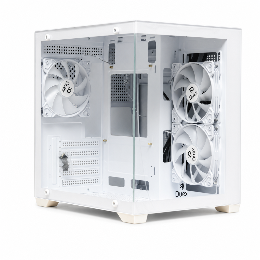 GABINETE DXGA275WH C/ LOGO 3 FANS RGB DUEX