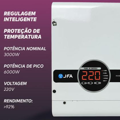 INVERSOR SENOIDAL P 3000W 48V 220V JFA