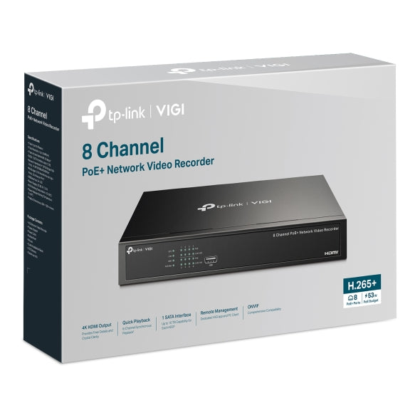 NVR 8 CANAIS POE+ VIGI NVR1008H-8P TP