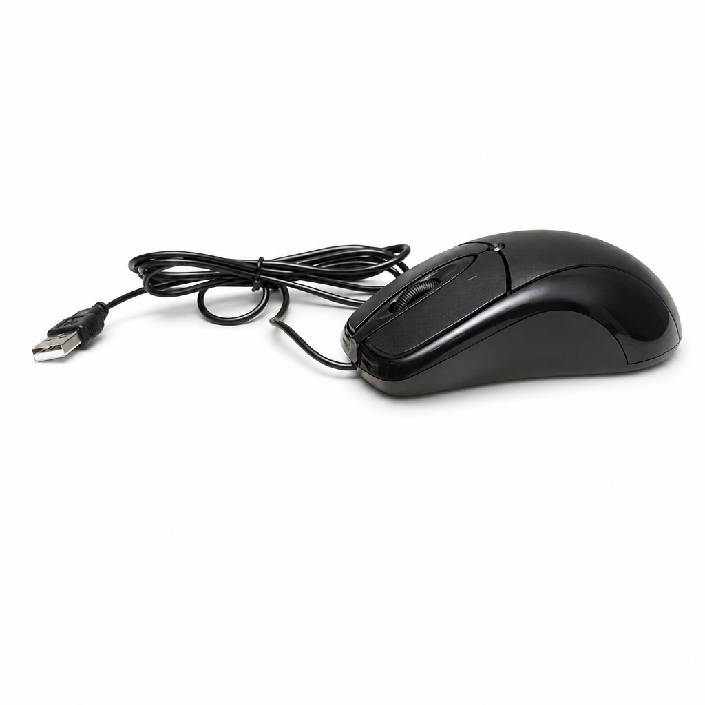 MOUSE S/ LOGOTIPO OPTICO 3D USB COM FIO M365 OEM