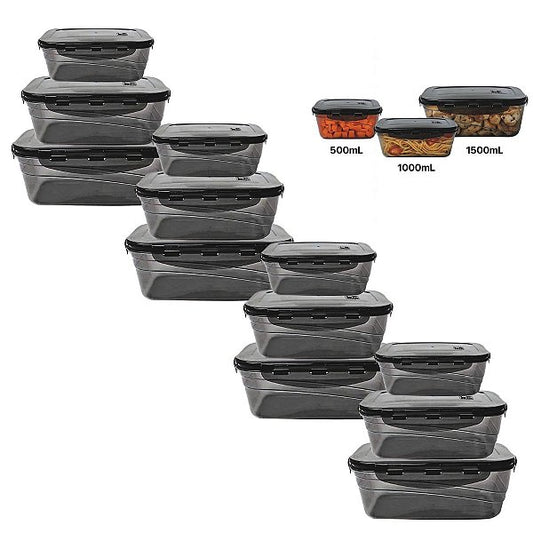 CONJUNTO 12 POTES PLASTICOS HERMETICOS  UNION