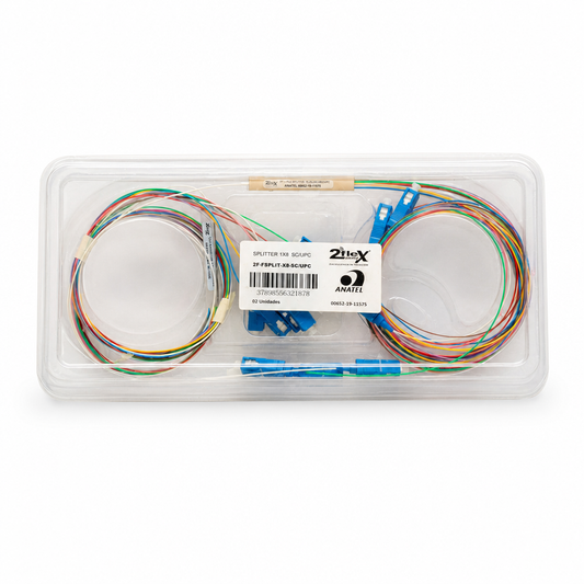 SPLITTER OPTICO 1X8 SC UPC - 2F
