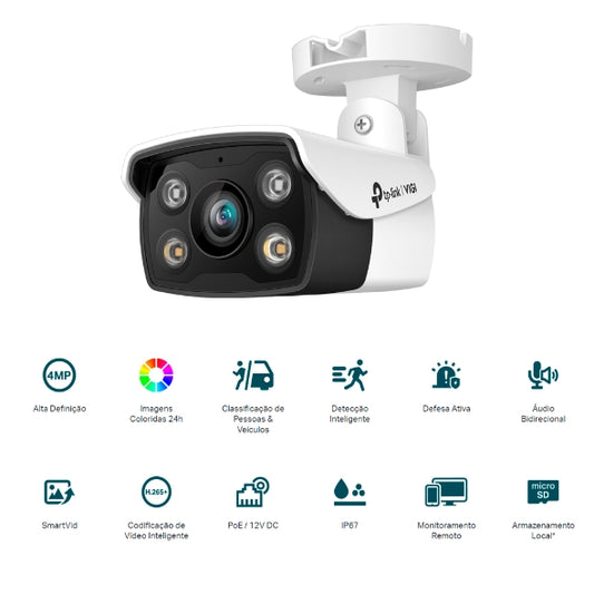 CAMERA BULLET 4MP FULLCOLOR VIGI C340(2.8MM) TP