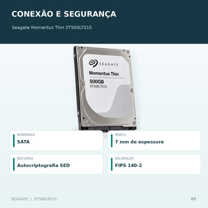 HD 500GB SATA 2.5 ST500LT015 SEAGATE