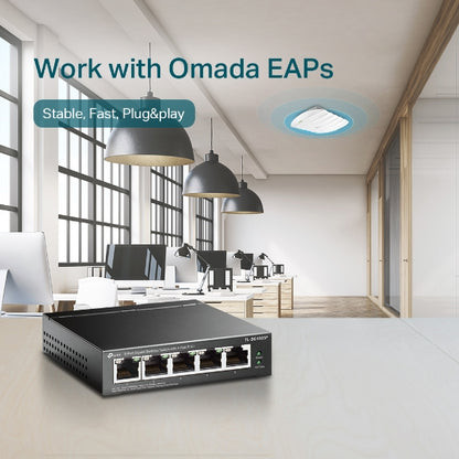 SWITCH 5P GIGA 4POE+ SG1005P TP