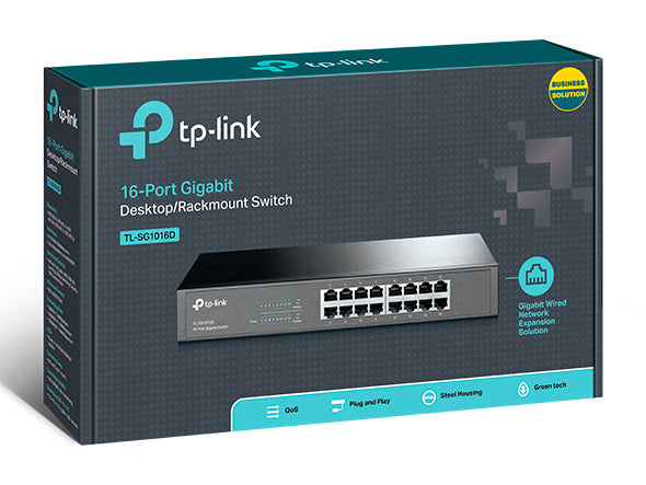 SWITCH 16P GIGA RACK SG1016D (BR) TP