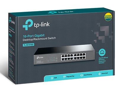 SWITCH 16P GIGA RACK SG1016D (BR) TP