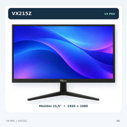MONITOR 21,5'' LED 1VGA+2HDMI VX215Z 75HZ VX PRO