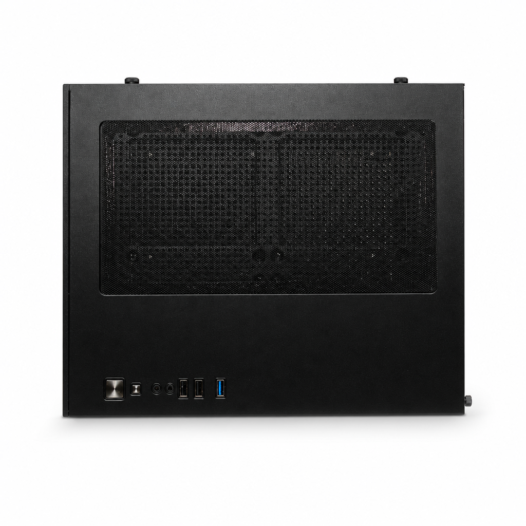 GABINETE DXGA275BK C/ LOGO 3 FANS RGB DUEX