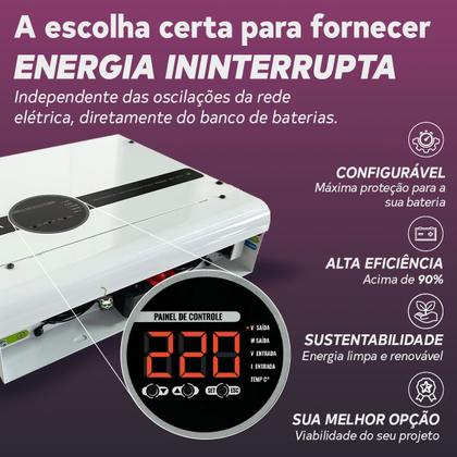 INVERSOR SENOIDAL P 3000W 48V 220V JFA