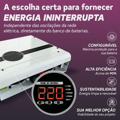 INVERSOR SENOIDAL P 3000W 48V 220V JFA
