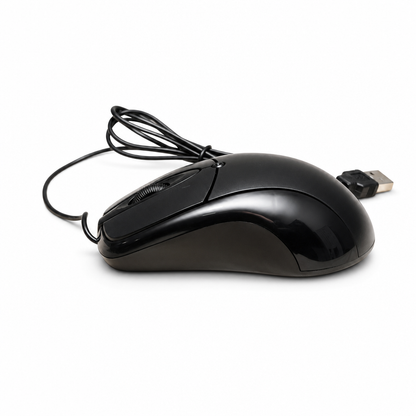 MOUSE S/ LOGOTIPO OPTICO 3D USB COM FIO M365 OEM