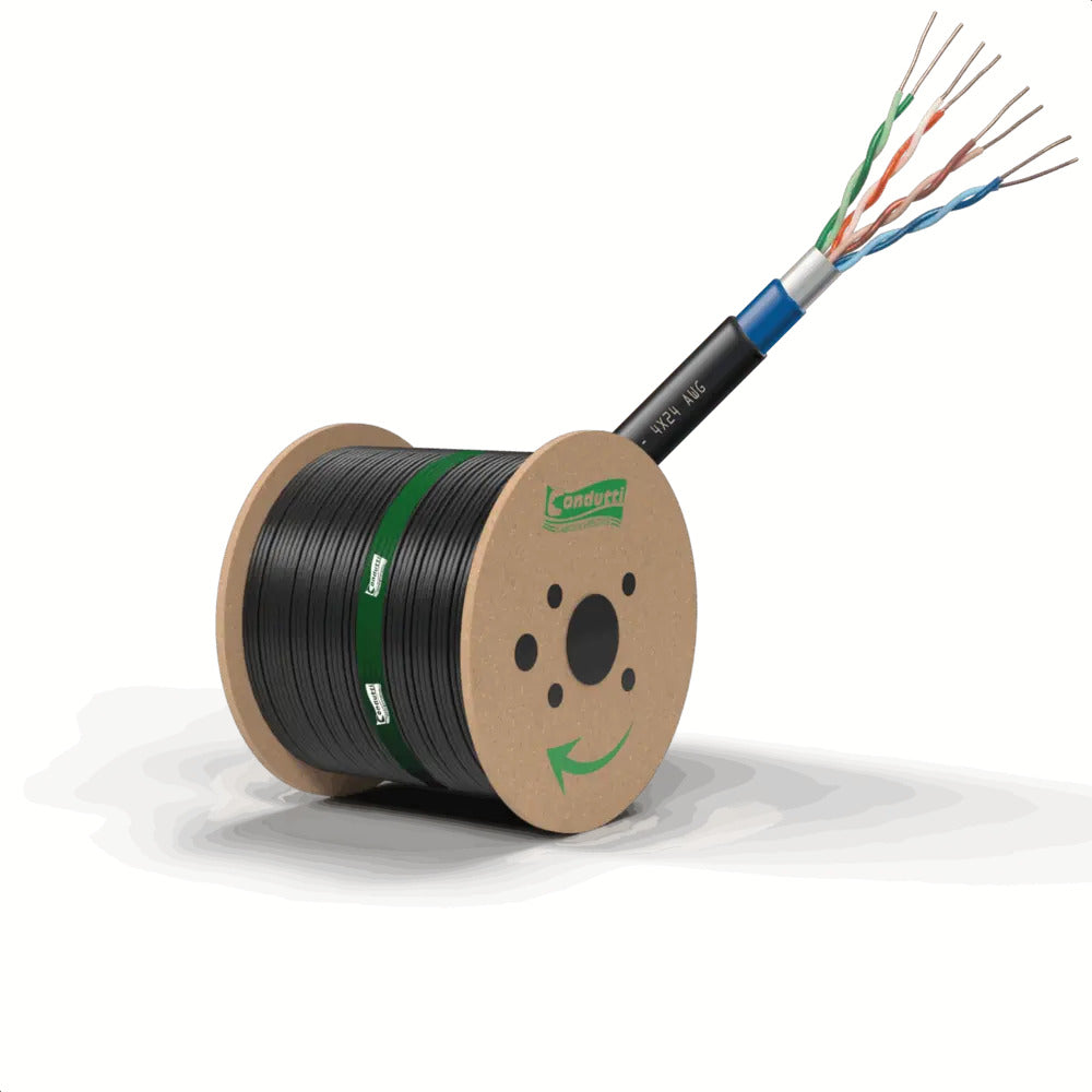 CABO LAN F-UTP CAT5E 4P BLIND BB1000M PT- CONDUTTI