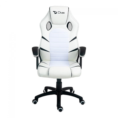 CADEIRA GAMER DX9002 BRANCO C/ DET. EM PRETO DUEX