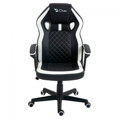 CADEIRA GAMER DX9026, PRETO E BRANCO DUEX