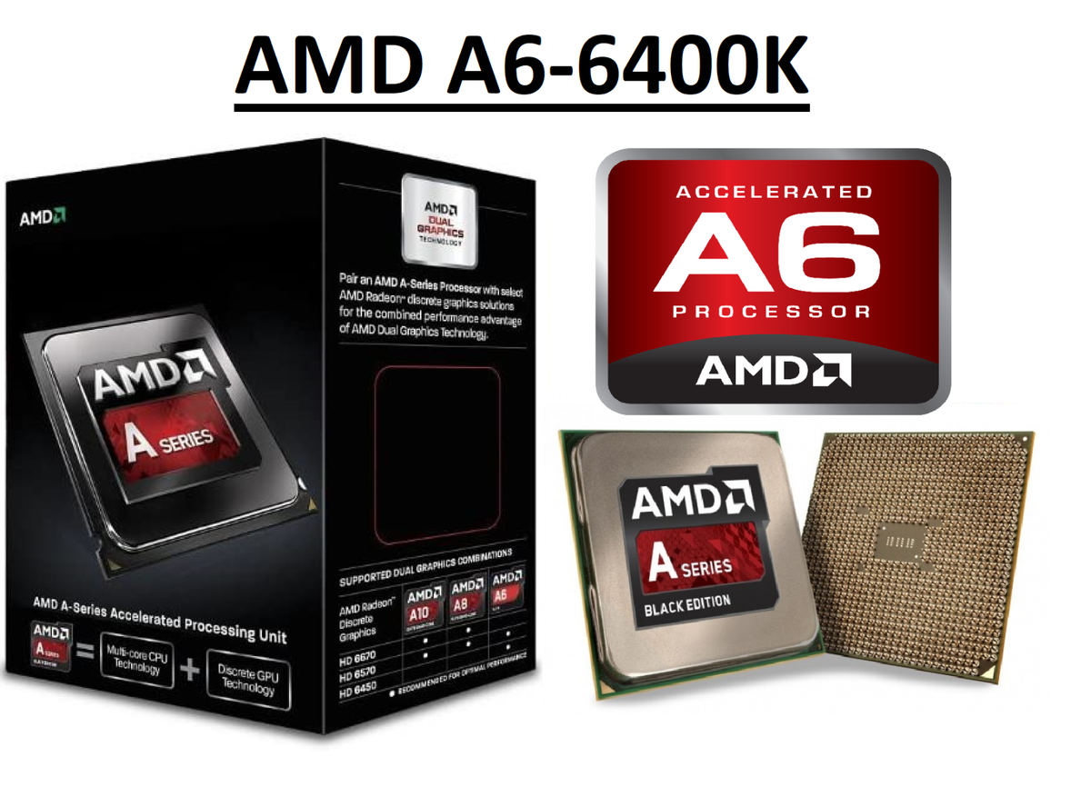 PROCESSADOR FM2 A6 6400 AMD